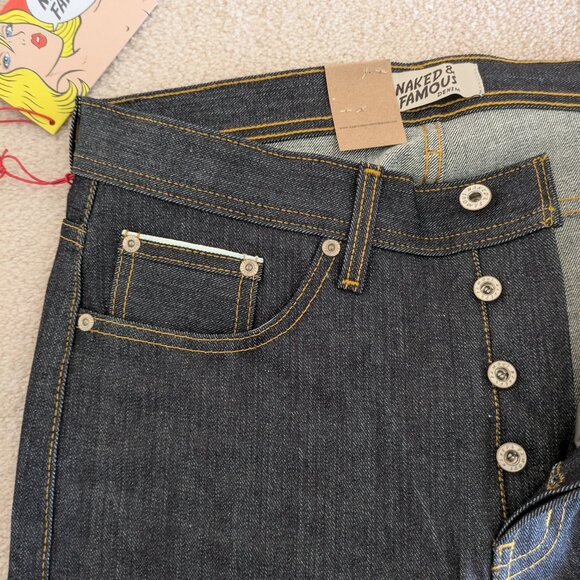 Naked and Famous Left Hand Twill Selvedge, Weird Guy 31 - Picture 6 of 10